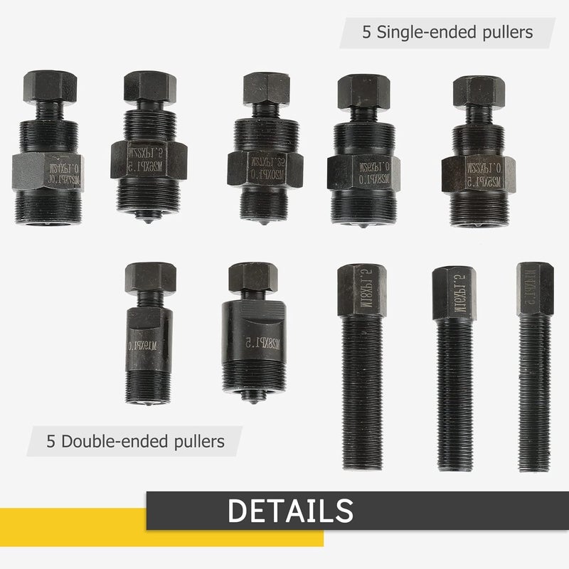 Acymner Motorcycle Flywheel Puller Set | 10PCS Universal ATV Motorcycle Repair Tool for Motorcycle Bikes, Honda, Suzuki, Bosch, Kawasaki, Ducati, Yamaha Flywheel - Image 5